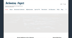 Desktop Screenshot of declarationproject.org