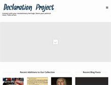 Tablet Screenshot of declarationproject.org